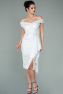 Миди Пригласительное Платье Белый ABK1239