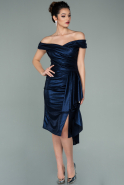Миди Пригласительное Платье Темно-синий ABK1239