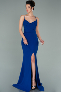 Длинное Выпускное Платье Русалка Ярко-синий ABU2160