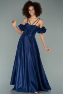 Длинное Вечернее Платье Темно-синий ABU2145