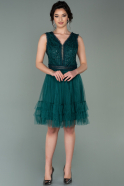 Короткое Выпускное Платье Изумрудно-зеленый ABK1304