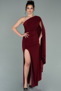 Длинное Вечернее Платье Бордовый ABU2117