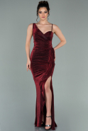 Длинное Вечернее Платье Бордовый ABU2227