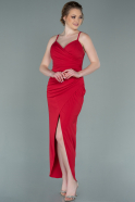 Длинное Выпускное Платье красный ABU2251
