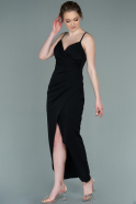 Длинное Выпускное Платье Черный ABU2251