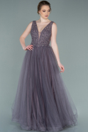 Длинное Помолвочное Платье Лавандовый ABU1330