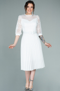 Миди Ночное Платье Белый ABK1346