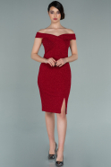 Короткое Платье На Приглашение красный ABK1343