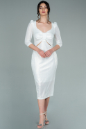 Миди Ночное Платье Белый ABK1353