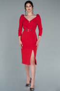 Миди Пригласительное Платье красный ABK1261