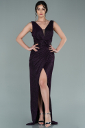 Длинное Выпускное Платье Пурпурный ABU2275