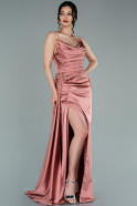 Длинное Атласное Вечернее Платье Луковица ABU2299