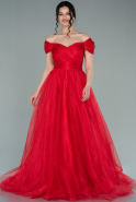 Длинное Вечернее Платье красный ABU2303