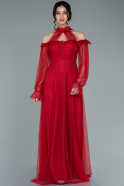 Длинное Вечернее Платье красный ABU2321