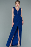 Длинное Помолвочное Платье Ярко-синий ABU2332