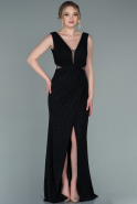 Длинное Помолвочное Платье Черный ABU2332
