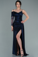 Длинное Вечернее Платье Темно-синий ABU2094