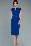 Миди Пригласительное Платье Ярко-синий ABK1390