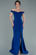 Длинное Выпускное Платье Русалка Ярко-синий ABU2362