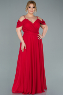 Длинное Вечернее Платье Мальтийского Стиля красный ABU2353