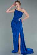 Длинное Вечернее Платье Ярко-синий ABU2383