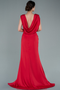 Длинное Атласное Платье Для Помолвки красный ABU2364