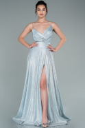 Длинное Вечернее Платье Светло-синий ABU2399