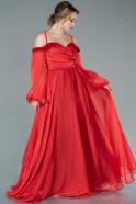 Длинное Вечернее Платье красный ABU2403
