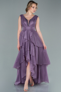 Длинное Помолвочное Платье Лавандовый ABU2394