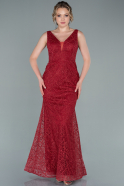Длинное Вечернее Платье красный ABU2304