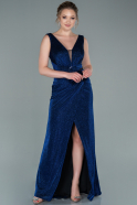 Длинное Помолвочное Платье Ярко-синий ABU2416
