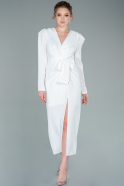 Миди Пригласительное Платье Белый ABK1377