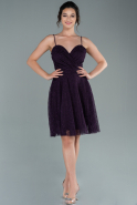 Короткое Ночное Платье Из Кружева Пурпурный ABK1417