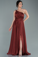 Длинное Помолвочное Платье красный ABU1142