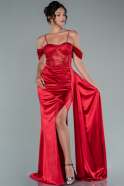 Длинное Вечернее Платье красный ABU2459