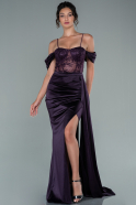 Длинное Вечернее Платье Пурпурный ABU2459
