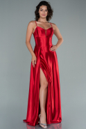 Длинное Выпускное Платье красный ABU2468