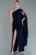 Длинное Вечернее Платье Темно-синий ABU2117