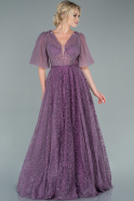Длинное Вечернее Платье Лавандовый ABU2472