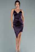Короткое Платье На Приглашение Тёмно-пурпурный ABK1656
