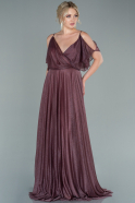 Длинное Вечернее Платье Пыльно-розовый ABU2484