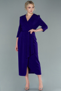 Платье Короткое Спереди И Длинное Сзади Пурпурный ABO047
