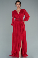 Длинное Вечернее Платье красный ABU2491