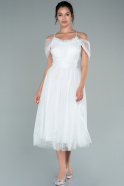 Миди Ночное Платье Белый ABK1448