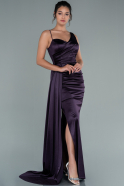 Длинное Выпускное Платье Тёмно-пурпурный ABU2373