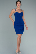 Мини Пригласительное Платье Ярко-синий ABK1464