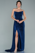 Длинное Вечернее Платье Ярко-синий ABU1861