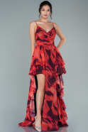 Длинное Вечернее Платье красный ABU968