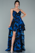 Длинное Вечернее Платье Темно-синий ABU968