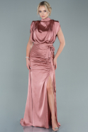 Длинное Атласное Вечернее Платье Луковица ABU2133